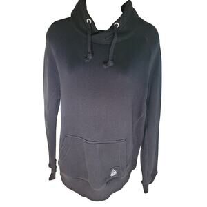 American Eagle Women Blk Sweatshirt Front pocket Sz S